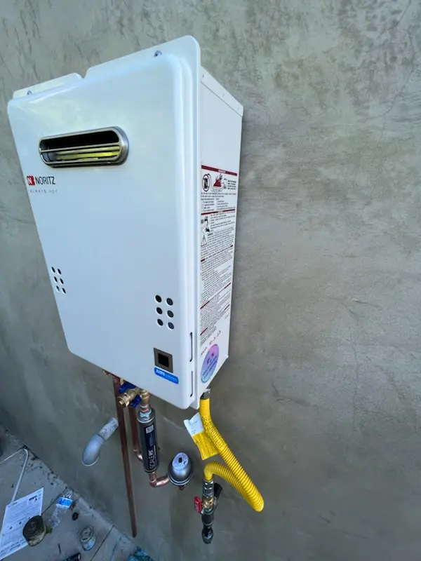 Tankless water heater installation for Donna homes